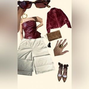 Cato White Wide Leg Pants